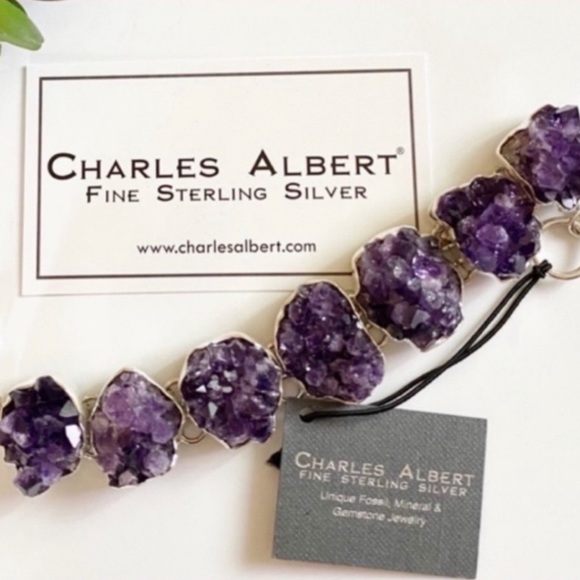 Charles Albert Jewelry - Charles Albert Amethyst Silver Bracelet